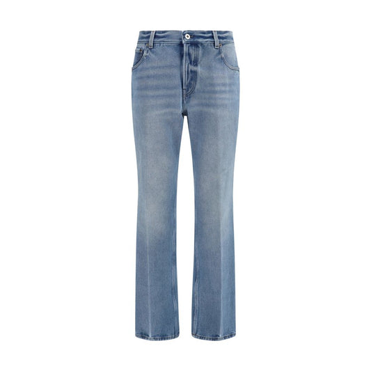 Miu Miu Blue Polyester Relaxed Fit Jeans Miu Miu