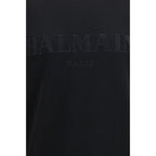 Balmain Black Cotton Sweatshirt Balmain
