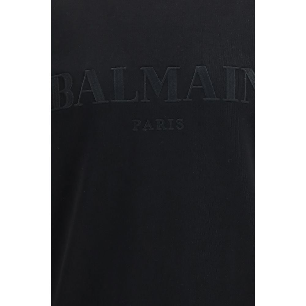 Balmain Black Cotton Sweatshirt Balmain