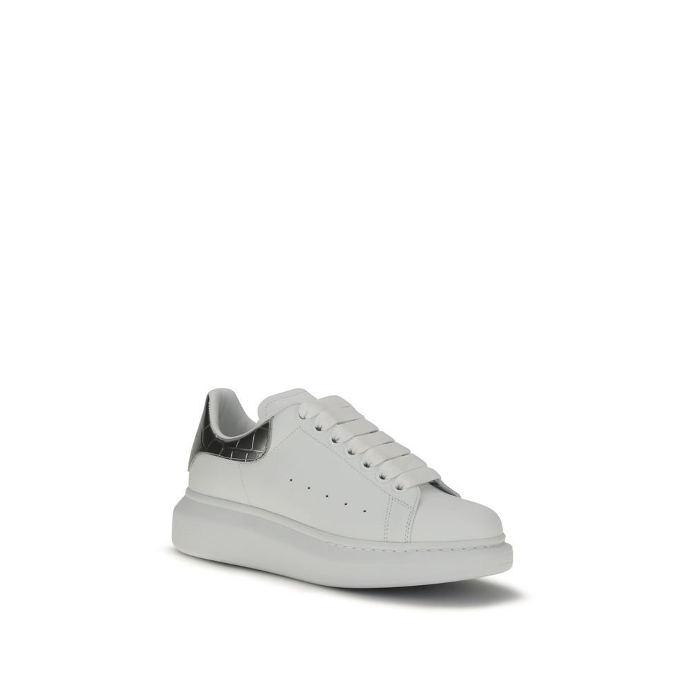 Alexander McQueen White Calf Leather Bos Taurus Platform Sneakers Alexander McQueen