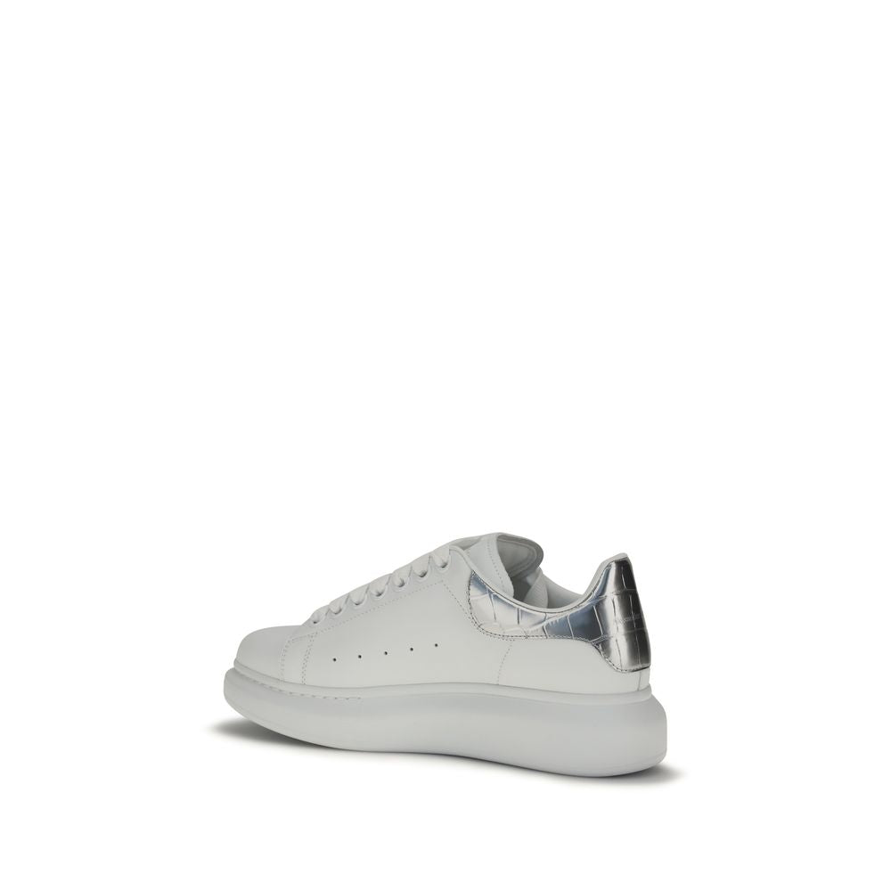 Alexander McQueen White Calf Leather Bos Taurus Platform Sneakers Alexander McQueen