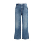 7FOR Blue Cotton Relaxed Fit Jeans 7FOR