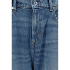 7FOR Blue Cotton Relaxed Fit Jeans 7FOR