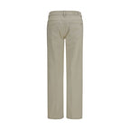 7FOR Beige Cotton Straight-Leg Jeans 7FOR