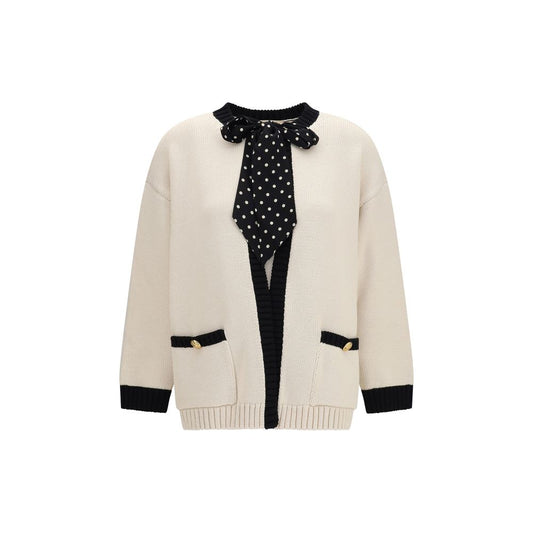 Valentino Garavani Beige Cotton Cardigan Valentino Garavani