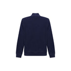 Brunello Cucinelli blue cotton sweatshirt with round neckline and long sleeves, casual and comfortable fashion piece.