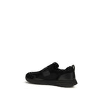 Prada Black Calf Leather Bos Taurus Athletic Sneakers