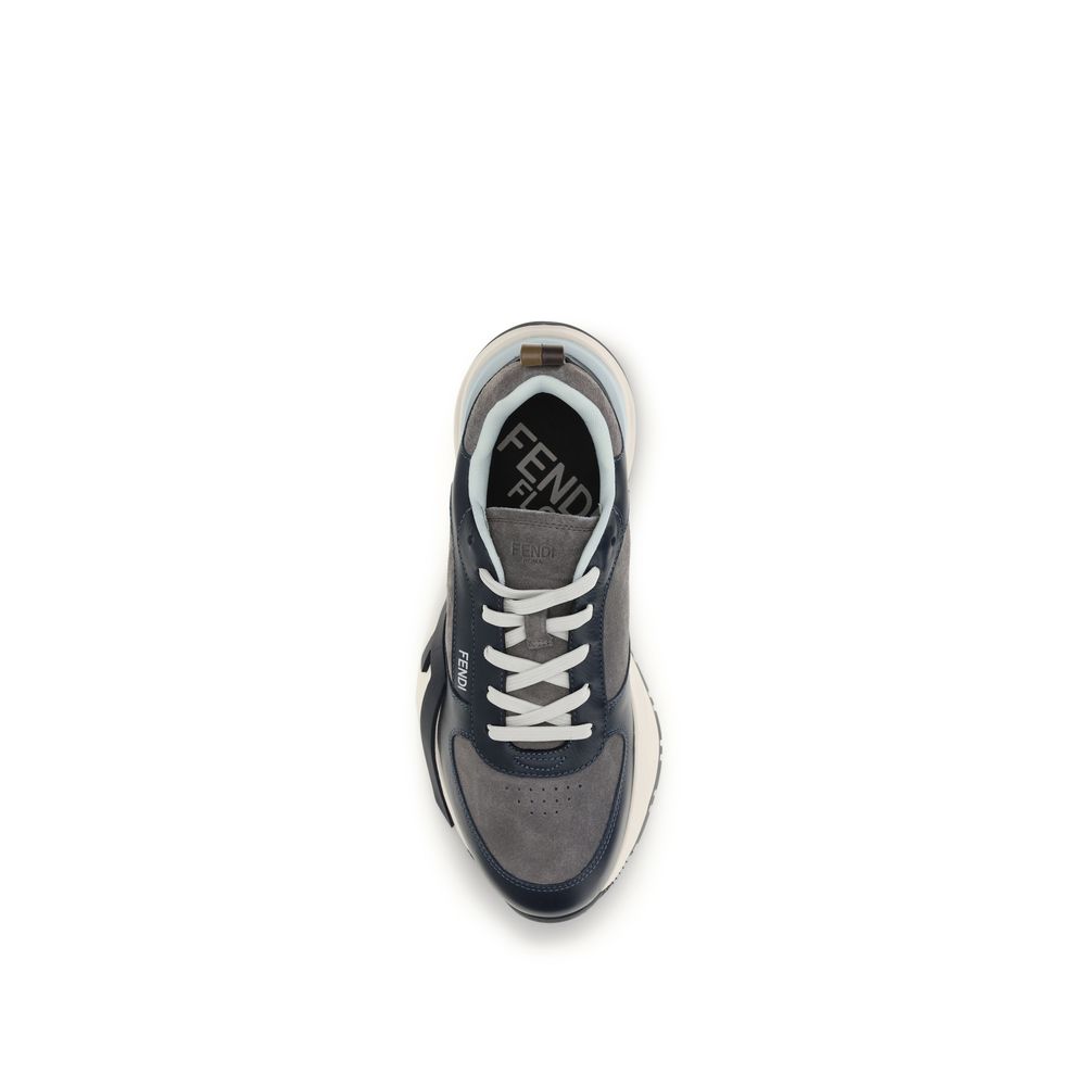 Fendi Multicolor Calf Leather Bos Taurus Athletic Sneakers Fendi