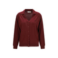 Miu Miu Bordeaux Wool Oves Aries Cardigan Miu Miu