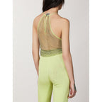 Patrizia Pepe Yellow Polyester Tank Tops