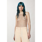 Patrizia Pepe Pink Polyester Tank Tops