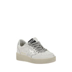 Golden Goose Silver Calf Leather Bos Taurus Low Top Sneakers Golden Goose