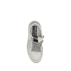 Golden Goose Silver Calf Leather Bos Taurus Low Top Sneakers Golden Goose