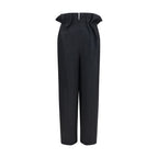 Khaite Black Wool Oves Aries Casual Pants