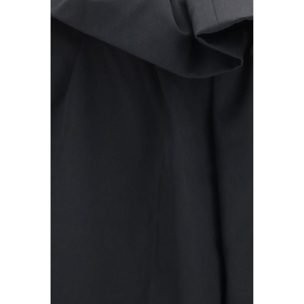 Khaite Black Wool Oves Aries Casual Pants Khaite