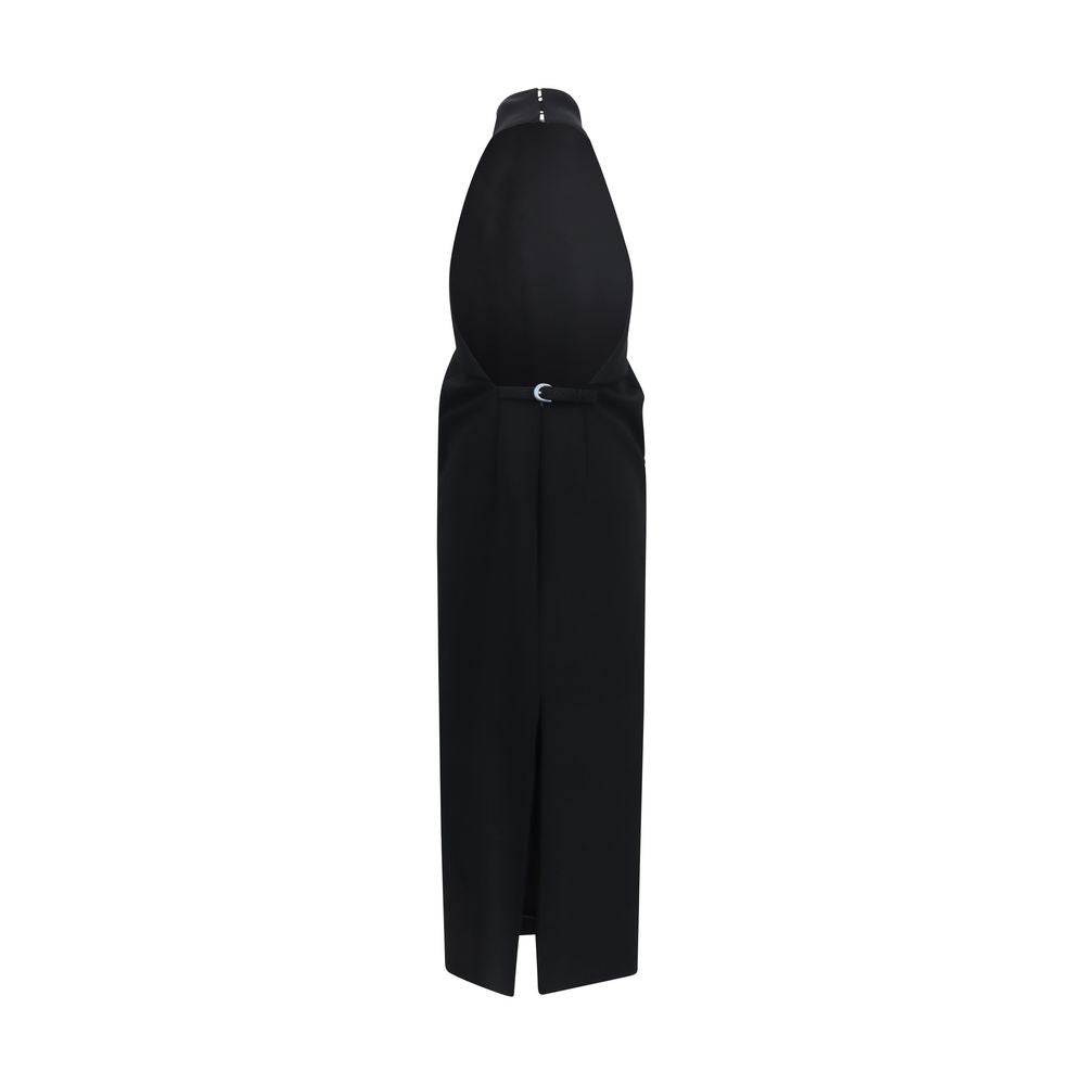 Khaite Black Polyester Cocktail Dress Khaite