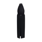 Khaite Black Polyester Cocktail Dress Khaite