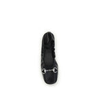 Gucci Black Calf Leather Bos Taurus Ballet Flats