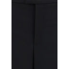 Gucci Black Wool Oves Aries Casual Pants