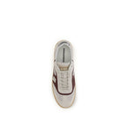 Dsquared² Beige Calf Leather Bos Taurus Low Top Sneakers