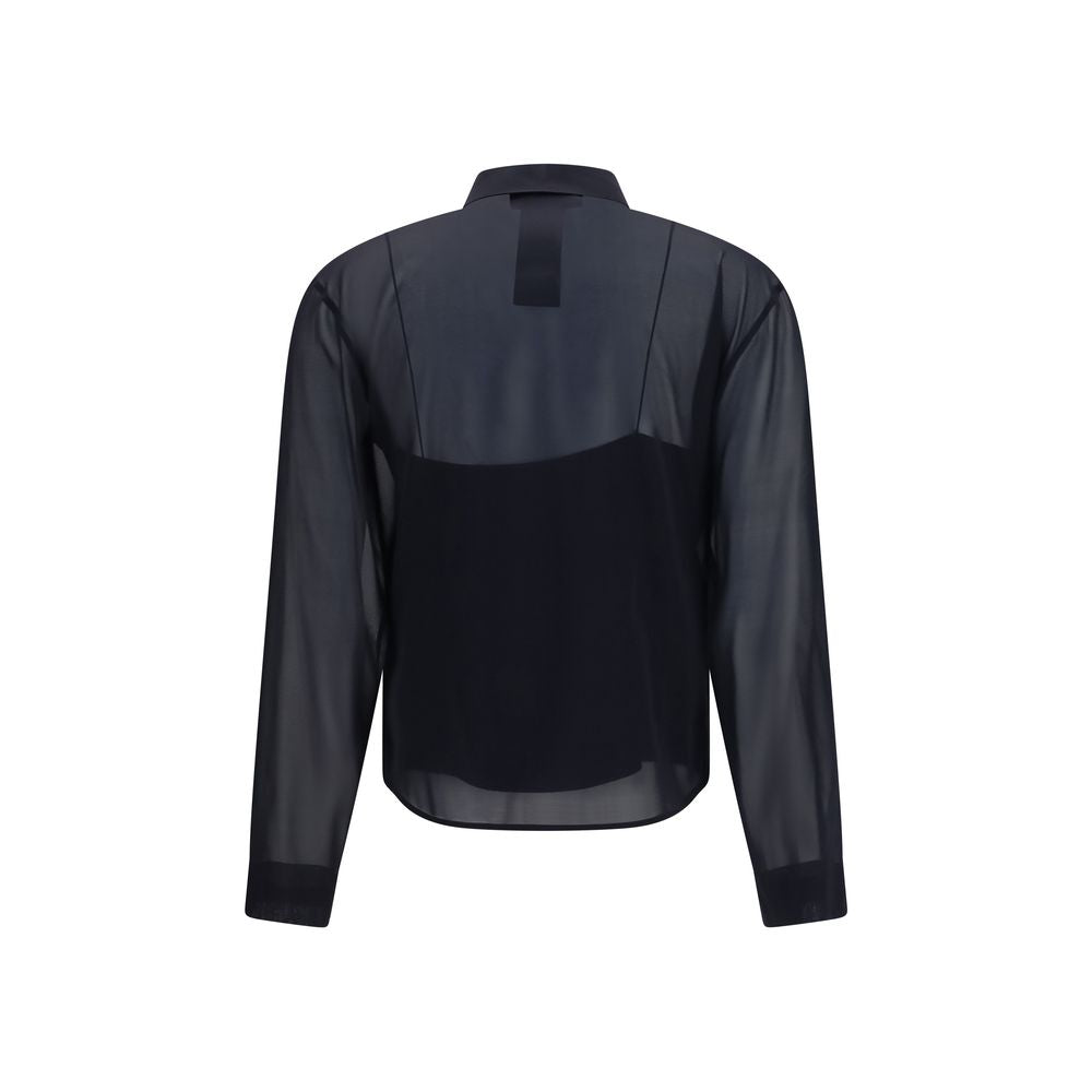 Gucci Black Silk Dress Shirt