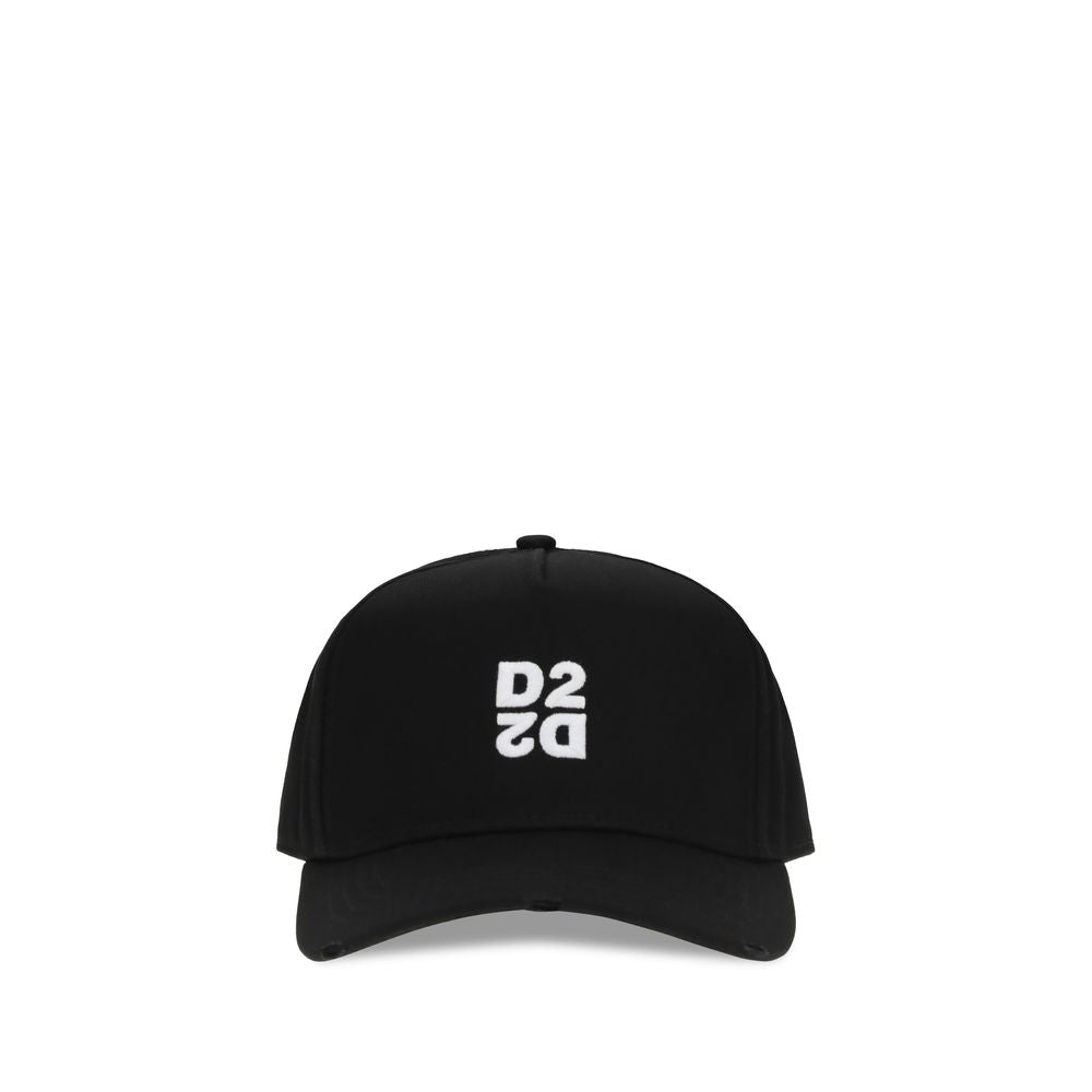 Dsquared² Black Cotton Cap Baseball Hat