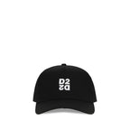 Dsquared² Black Cotton Cap Baseball Hat
