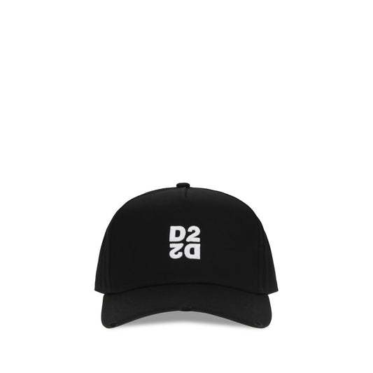 Dsquared² Black Cotton Cap Baseball Hat
