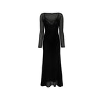 Tom Ford Black Metallic Fibre Casual Dress