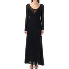 Tom Ford Black Metallic Fibre Casual Dress