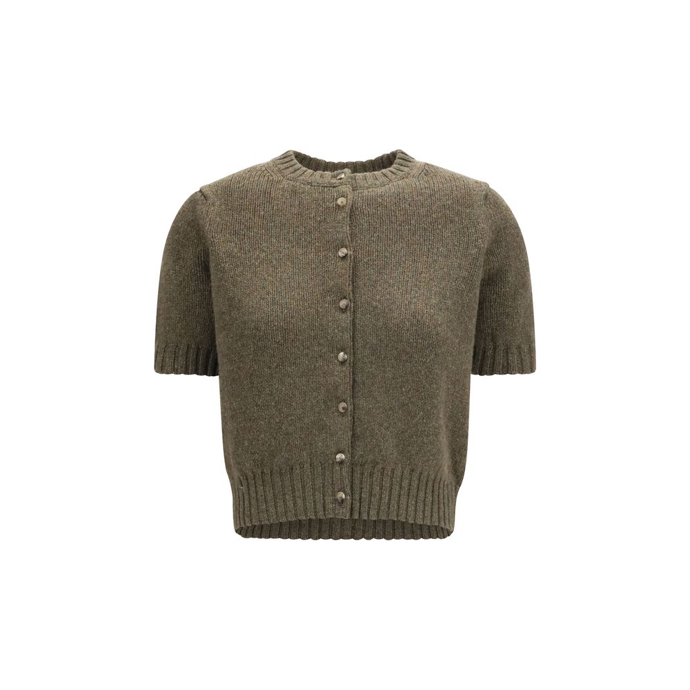 Khaite Bicolor Cashmere Cardigan Khaite