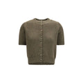 Khaite Bicolor Cashmere Cardigan Khaite