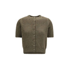 Khaite Bicolor Cashmere Cardigan Khaite