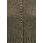 Khaite Bicolor Cashmere Cardigan Khaite