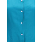 Gucci Blue Silk Dress Shirt