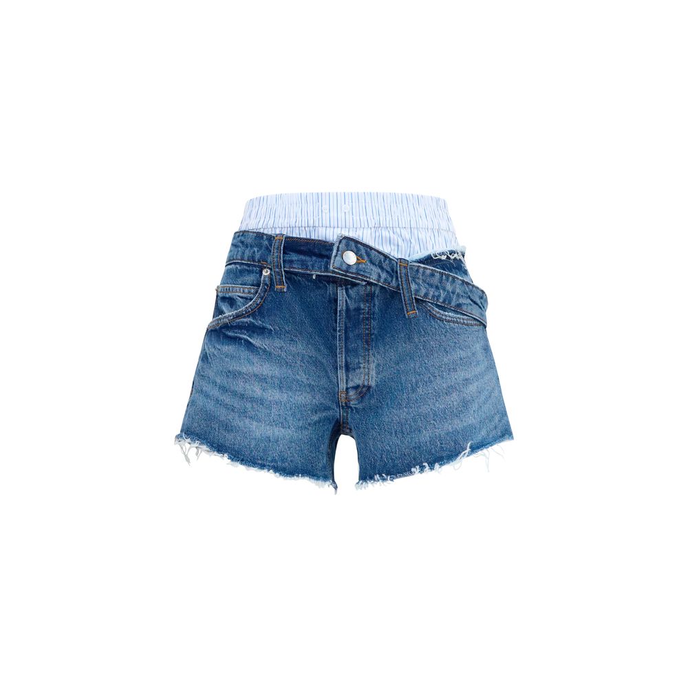 Alexander Wang Blue Cotton Bermuda Shorts Alexander Wang