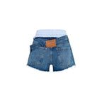 Alexander Wang Blue Cotton Bermuda Shorts Alexander Wang