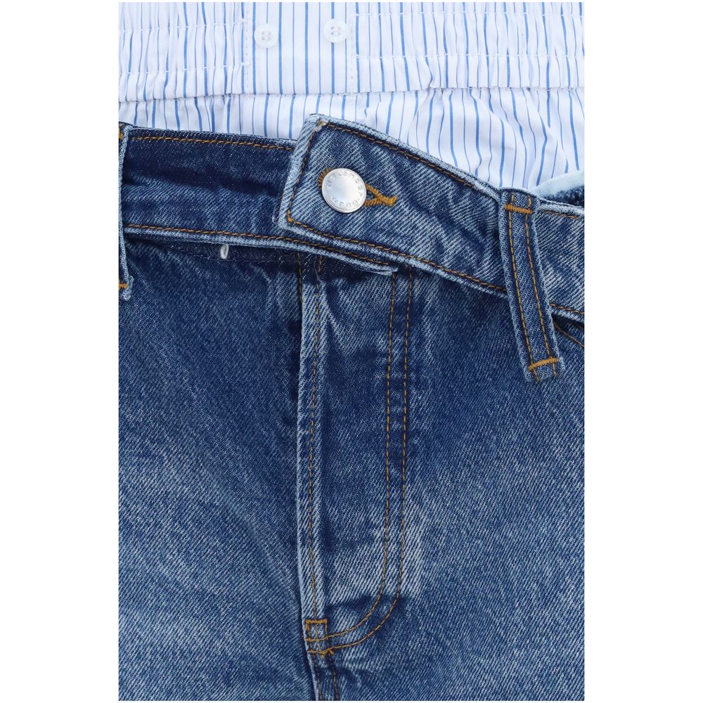 Alexander Wang Blue Cotton Bermuda Shorts Alexander Wang