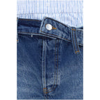 Alexander Wang Blue Cotton Bermuda Shorts Alexander Wang