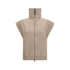 Brunello Cucinelli Beige Cashmere Cardigan