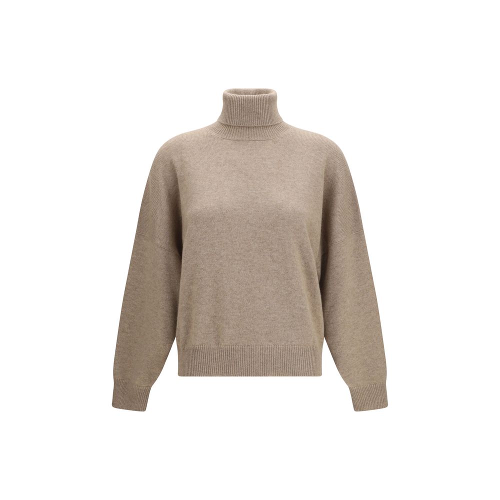 Brunello Cucinelli Brown Cashmere Turtleneck Brunello Cucinelli