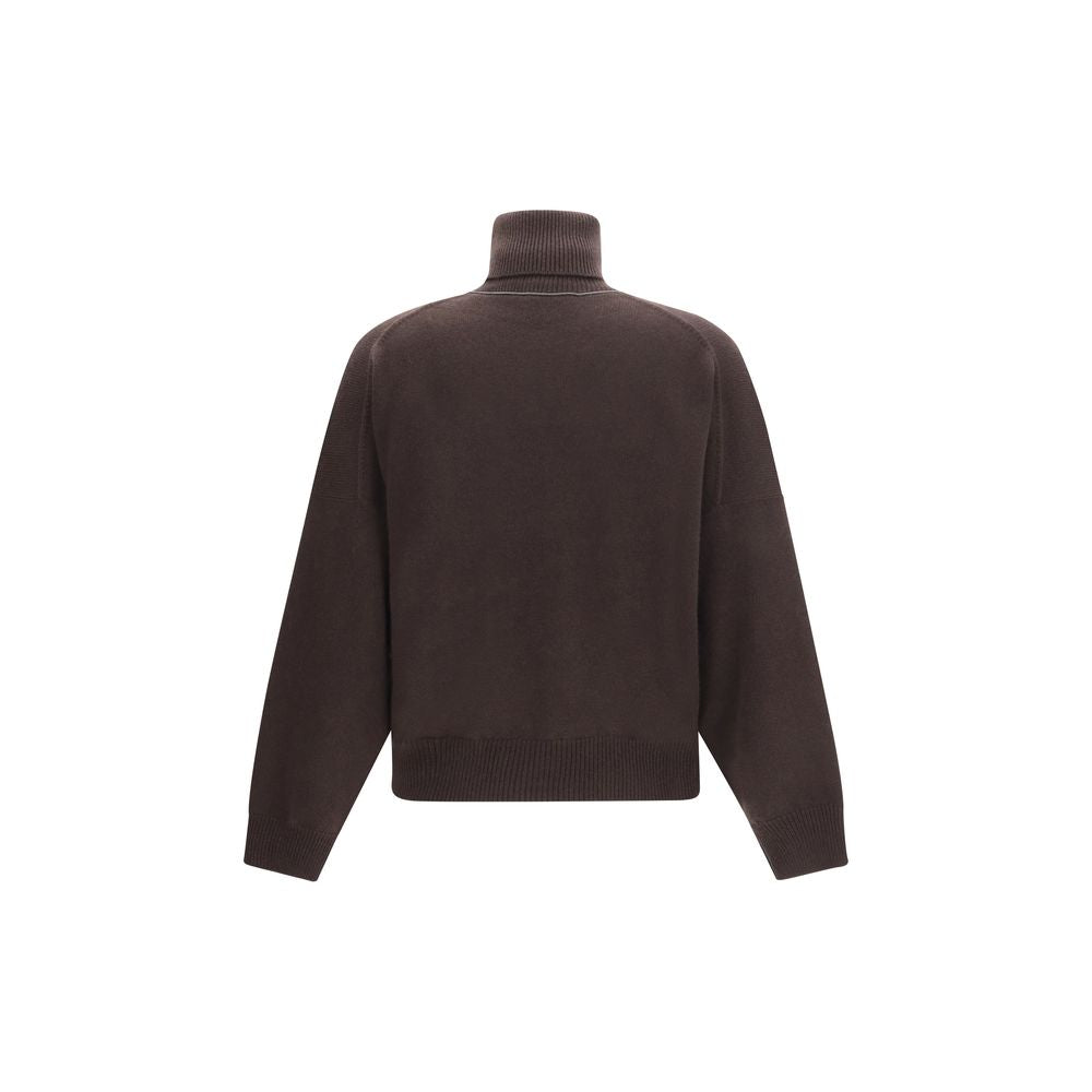 Brunello Cucinelli Brown Cashmere Turtleneck Brunello Cucinelli