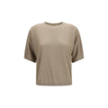 Brunello Cucinelli Beige Cashmere T-Shirt