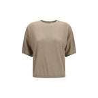 Brunello Cucinelli Beige Cashmere T-Shirt
