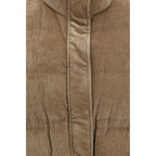 Brunello Cucinelli Beige Viscose Sleeveless Jacket