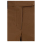 Brunello Cucinelli Brown Elastane Casual Pants