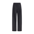 Brunello Cucinelli Gray Wool Oves Aries Dress Pants