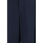 Brunello Cucinelli Blue Cotton Casual Pants