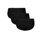 Black polyester men's underwear by Bikkembergs, featuring a comfortable fit and sleek design.
