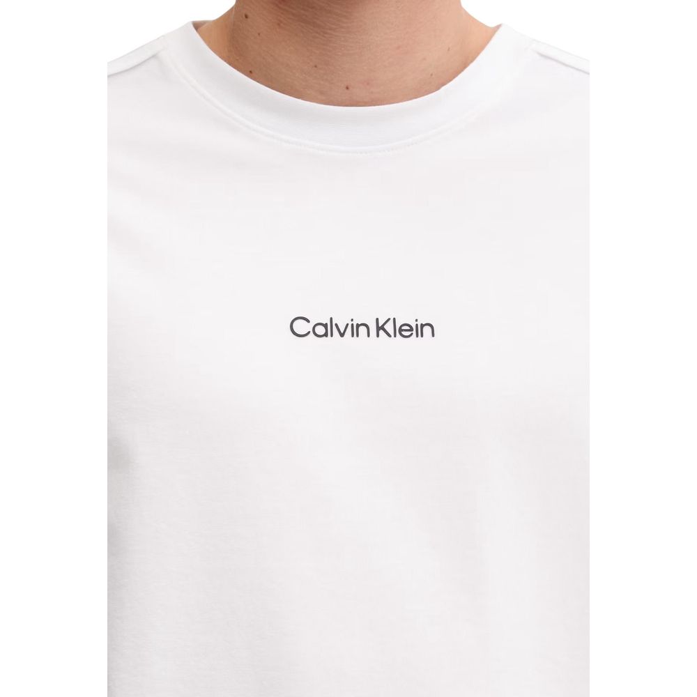 Calvin Klein Sport White Cotton T-Shirt Calvin Klein Sport
